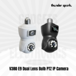 V380 E9 dual lens bulb PTZ IP camera 1080p Full HD 360° coverage AI human shape detection night vision 2-way audio Bangladesh