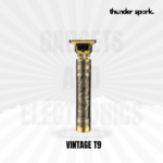 Vintage T9 hair clipper professional rechargeable trimmer stainless steel blade 4 guide combs retro metal body beard and hair cutting machine Bangladesh