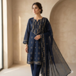 Elegant Premium Cotton 3 piece set breathable fabric comfortable kameez salwar dupatta daily wear ethnic suit Bangladesh